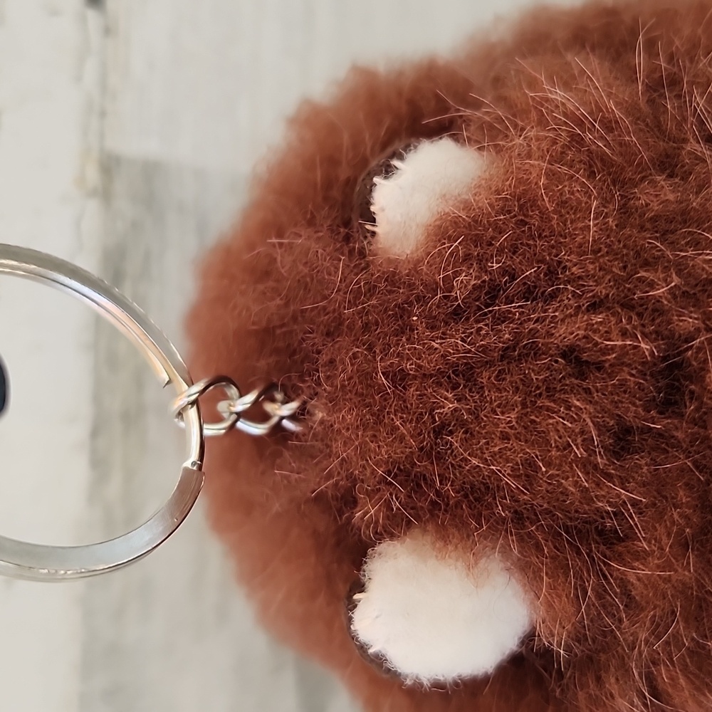 TERRA BABY ALPACA FUR KEYCHAIN/BAG CHARM - Picture 5 of 7